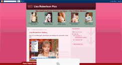 Desktop Screenshot of lisarobertsonpics.blogspot.com