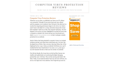 Desktop Screenshot of computervirusprotectionreviews.blogspot.com