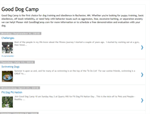 Tablet Screenshot of gooddogcamp.blogspot.com