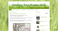 Desktop Screenshot of growingyourhomeschool.blogspot.com