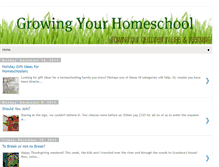 Tablet Screenshot of growingyourhomeschool.blogspot.com
