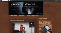 Desktop Screenshot of desvaneos-literarios.blogspot.com