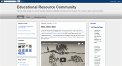 Desktop Screenshot of educationalresourcecommunity.blogspot.com