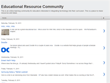 Tablet Screenshot of educationalresourcecommunity.blogspot.com