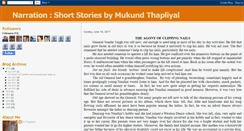 Desktop Screenshot of narration-mukund.blogspot.com