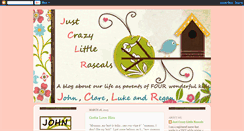 Desktop Screenshot of just-crazy-little-rascals.blogspot.com