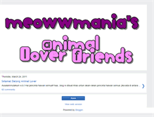 Tablet Screenshot of meowwmania-animal-lover-friend.blogspot.com