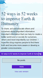 Mobile Screenshot of 52waysin52weekstoimproveearthhumanity.blogspot.com