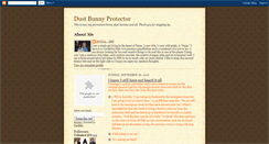 Desktop Screenshot of dustbunnyprotector.blogspot.com