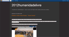 Desktop Screenshot of 2012humanidadelivre.blogspot.com