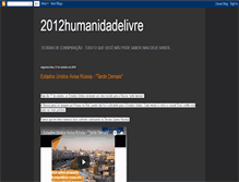 Tablet Screenshot of 2012humanidadelivre.blogspot.com