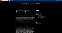 Desktop Screenshot of incatrail-caminoinca.blogspot.com