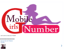 Tablet Screenshot of girlscellnumber.blogspot.com