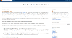 Desktop Screenshot of mywelldesignedlife.blogspot.com