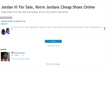 Tablet Screenshot of jordaniiiforsale.blogspot.com