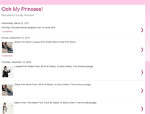 Tablet Screenshot of ooh-my-princess.blogspot.com