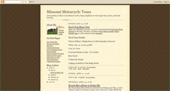 Desktop Screenshot of missourimotorcycletours.blogspot.com