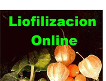 Tablet Screenshot of liofilizaciononline.blogspot.com