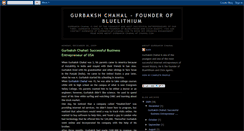 Desktop Screenshot of gurbaksh-chahal.blogspot.com