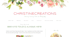 Desktop Screenshot of christinecreations.blogspot.com