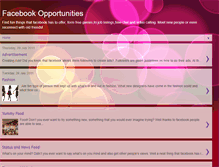 Tablet Screenshot of facebookopportunities1.blogspot.com