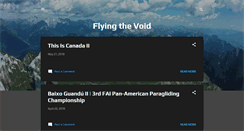 Desktop Screenshot of flyingthevoid.blogspot.com