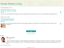 Tablet Screenshot of familykitchenliving.blogspot.com