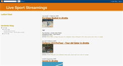 Desktop Screenshot of live-sport-streamings.blogspot.com