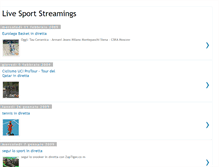 Tablet Screenshot of live-sport-streamings.blogspot.com