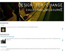 Tablet Screenshot of designforchangemelbourne.blogspot.com