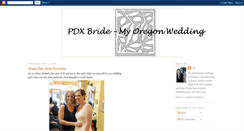 Desktop Screenshot of pdxbride.blogspot.com