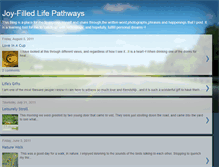 Tablet Screenshot of joy-filledlifepathways.blogspot.com