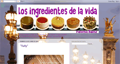 Desktop Screenshot of ingredientesdelavida.blogspot.com