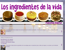 Tablet Screenshot of ingredientesdelavida.blogspot.com