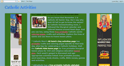 Desktop Screenshot of catholicactivities.blogspot.com