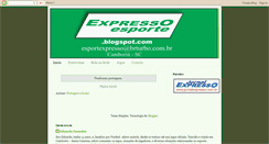 Desktop Screenshot of expressoesporte.blogspot.com