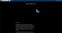 Desktop Screenshot of dnaprofilz.blogspot.com