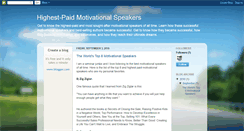 Desktop Screenshot of highestpaidmotivationalspeakers.blogspot.com