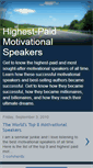 Mobile Screenshot of highestpaidmotivationalspeakers.blogspot.com