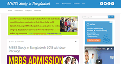 Desktop Screenshot of mbbsbangladesh.blogspot.com
