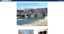 Desktop Screenshot of languagesoup.blogspot.com