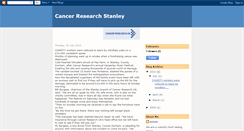 Desktop Screenshot of cancerresearchstanley.blogspot.com