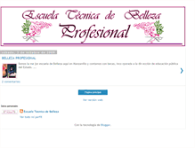 Tablet Screenshot of escuelatecnicadebelleza.blogspot.com