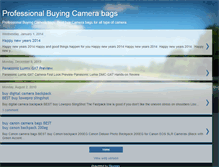 Tablet Screenshot of camera-bag-reviews.blogspot.com