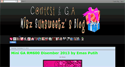 Desktop Screenshot of gacontestsunsweetz.blogspot.com