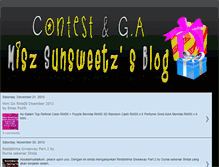 Tablet Screenshot of gacontestsunsweetz.blogspot.com