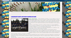 Desktop Screenshot of mundosoftbol.blogspot.com