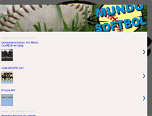 Tablet Screenshot of mundosoftbol.blogspot.com