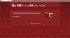 Desktop Screenshot of novelhead.blogspot.com