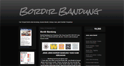 Desktop Screenshot of bordirbandung.blogspot.com